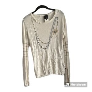 Just Cavalli graphic print scoop neck sweater